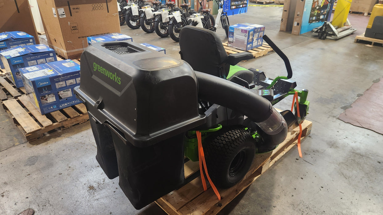 Fixed Price- Greenworks 80V Zero Turn Lawn Mower with Bagger-M1-2