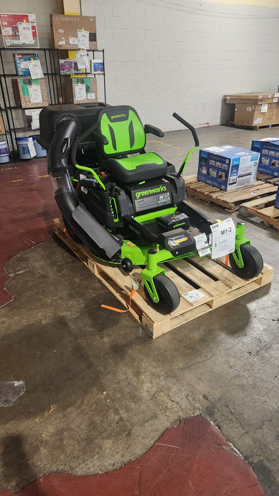 Greenworks 80V Zero Turn Lawn Mower with Bagger-M1-2