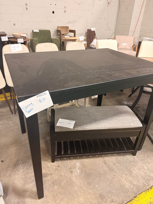 LW BLACK DINING TABLE