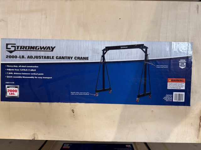 Strongway 2000LB Adustable Gantry Crane