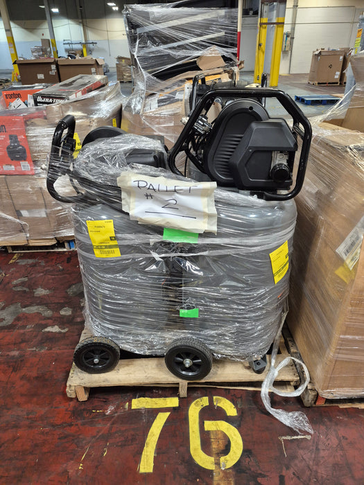 076: Air compressors and Drain Cleaner PL000Q7E